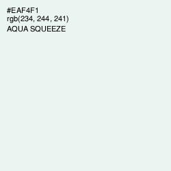 #EAF4F1 - Aqua Squeeze Color Image